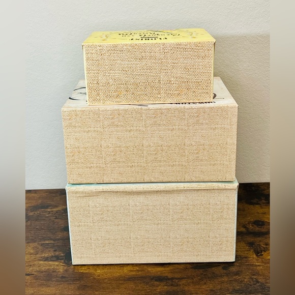 Fresh Cut Flowers Square Box Set (Set of 3) - Picture 5 of 5